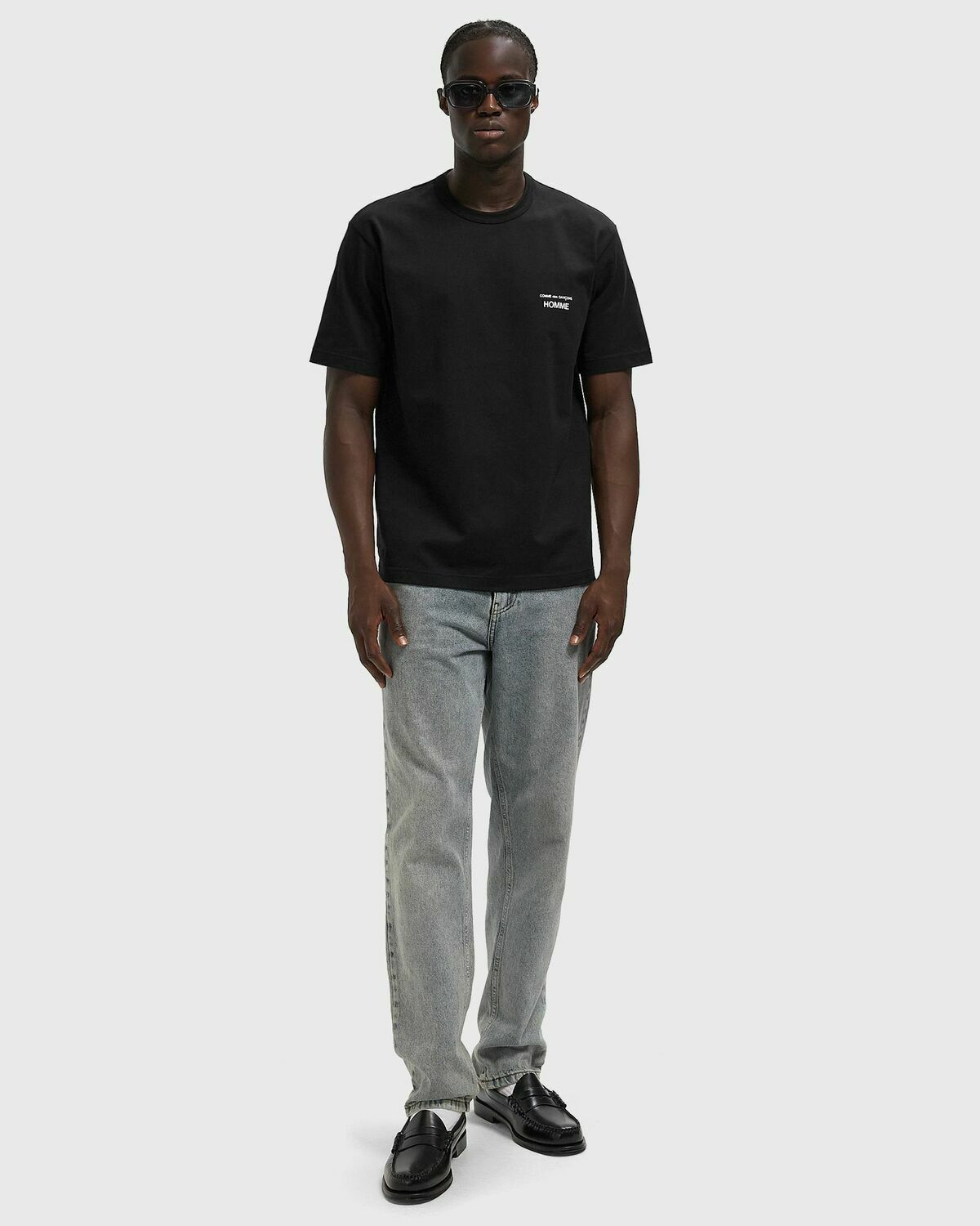 Comme des Garçons Homme TEE Black Mens Shortsleefe