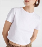 Re/Done Cotton jersey crop top