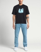 Magenta Mens T-shirt Midnight in Blue