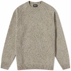 A.P.C. Harris Donegal Crew Knit in Taupe