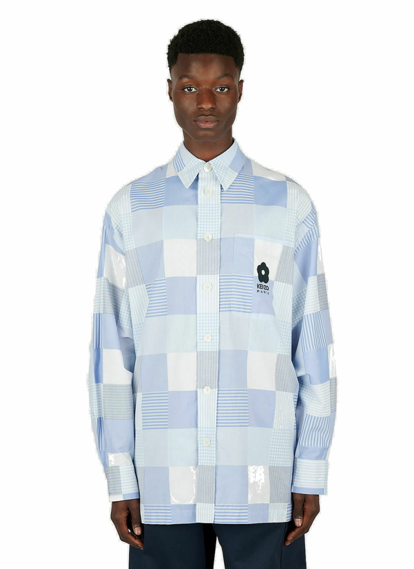 Photo: Kenzo - Patchwork Shirt in Light Blue