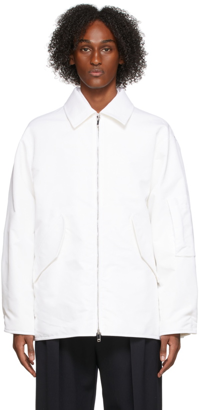 Photo: Valentino White Nylon Blouson Jacket