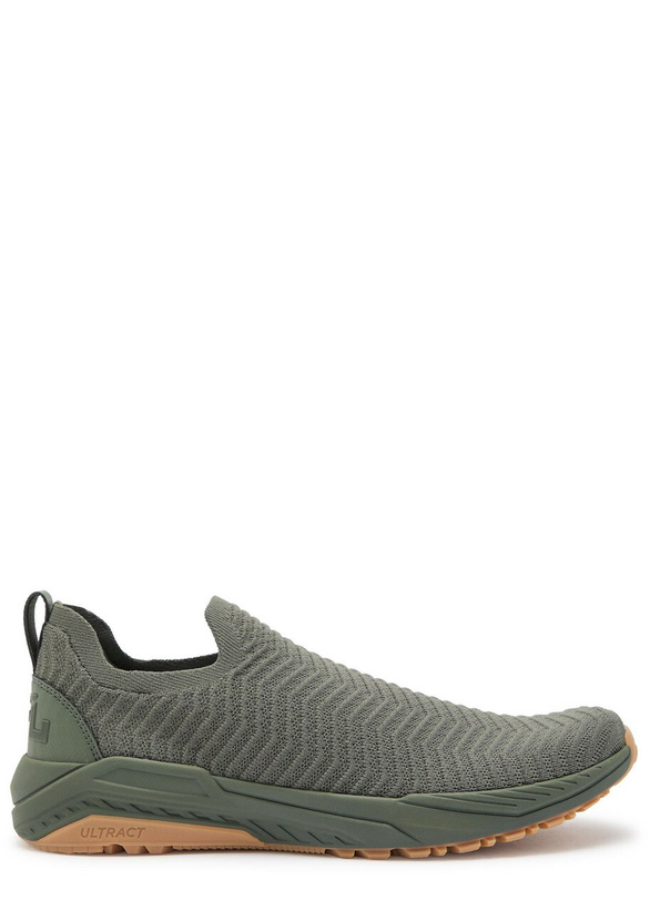Photo: Athletic Propulsion Labs Techloom Traveler Herringbone-knit Sneakers Khaki