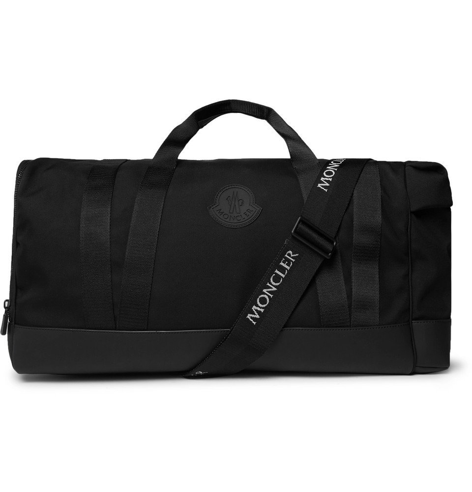 Moncler Leather Trimmed Nylon Holdall Black Moncler