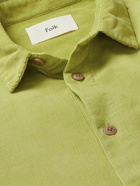 Folk - Garment-Dyed Cotton-Corduroy Shirt - Green