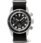 Unimatic - U3-F Automatic Chronograph Stainless Steel and NATO Webbing Watch - Black