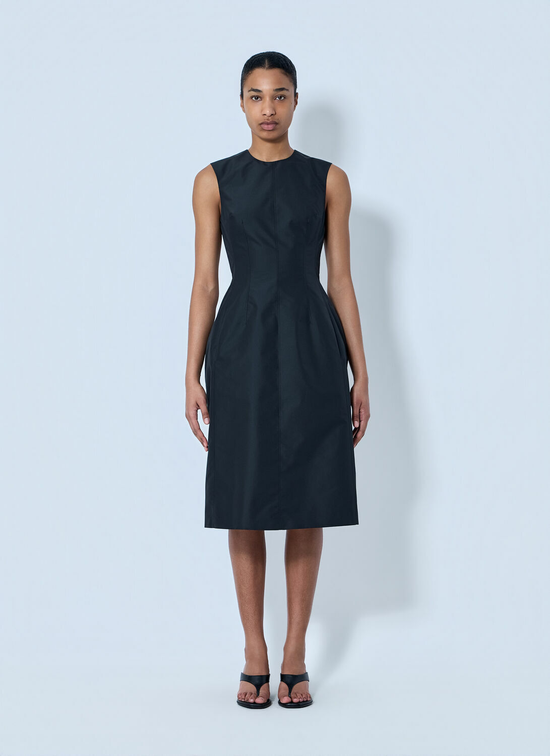 Jil Sander Sleeveless Structured Midi Dress