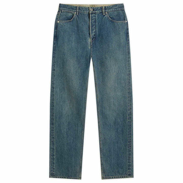 Photo: Jil Sander+ Men's Regular Fit Five Pocket Selvedge Cut Jeans in Blue
