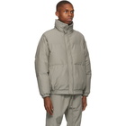 Essentials Taupe Nylon Puffer Jacket