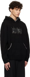 Dime Black Hardcore Wool Hoodie