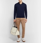 Connolly - Leather-Trimmed Canvas Tote Bag - Neutrals