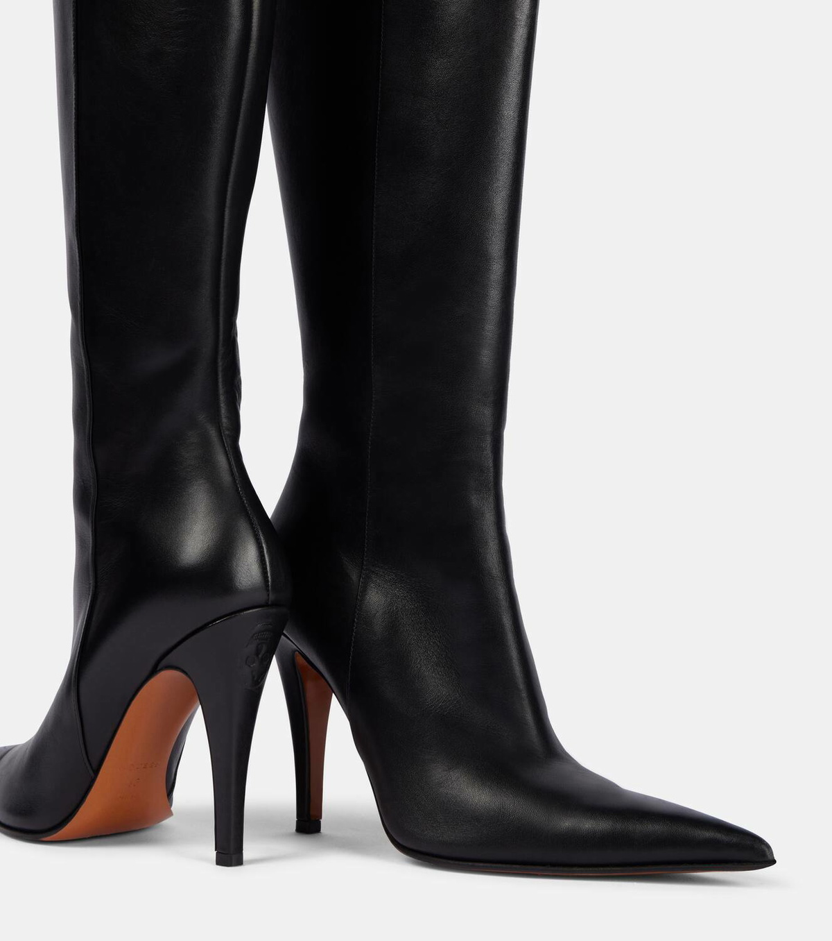 Alexander McQueen Leather knee-high boots