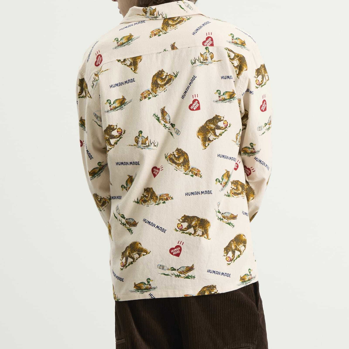Human Made Men's Flannel Shirt in White