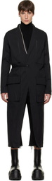 Rick Owens Black Tower Lab Coat