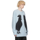 Loewe Blue Mohair and Wool Rooster Sweater