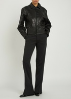 Aaron Esh Boxy Leather Jacket Black