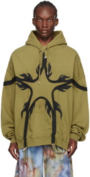 Collina Strada Green Star Hoodie