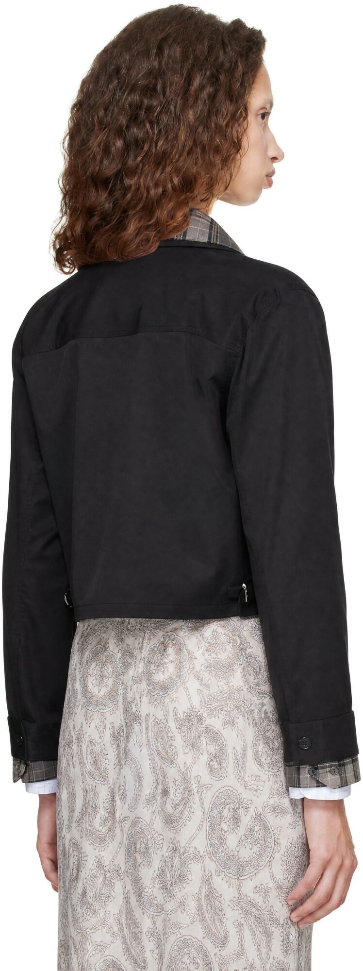 Acne Studios Black Layered Garbardine Jacket