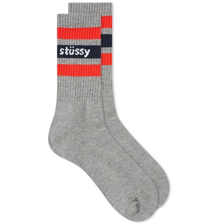 Photo: Stussy SP19 Stripe Crew Sock