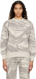 Moncler Genius 4 Moncler HYKE Gray Printed Sweatshirt