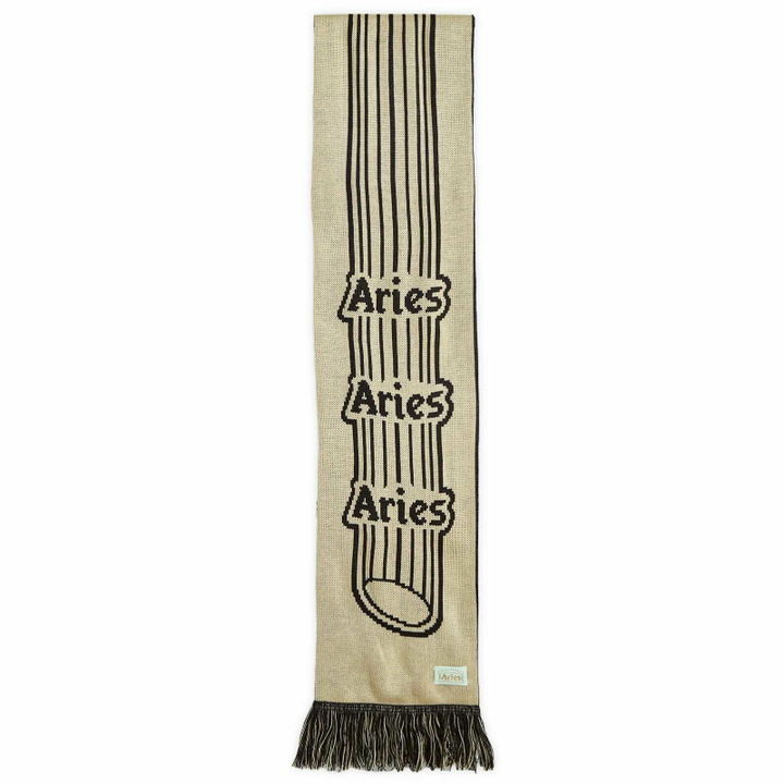 Photo: Aries Men's Column Scarf in Black 