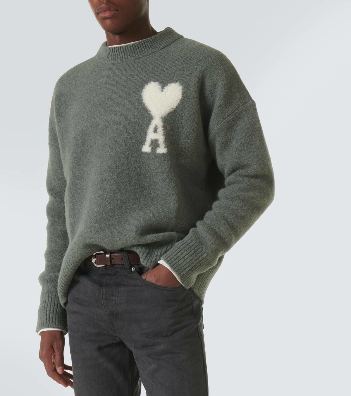 Ami Paris Ami De Cœur alpaca-blend sweater AMI