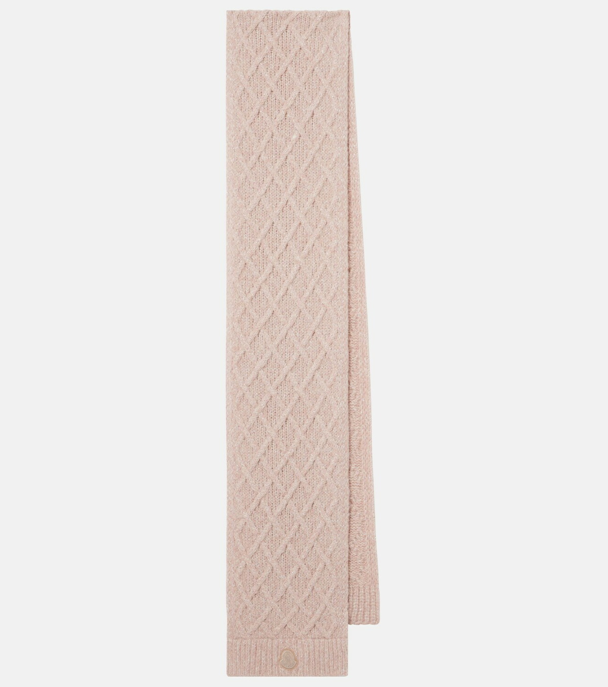 Moncler Embroidered alpaca-blend scarf