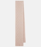 Moncler Embroidered alpaca-blend scarf