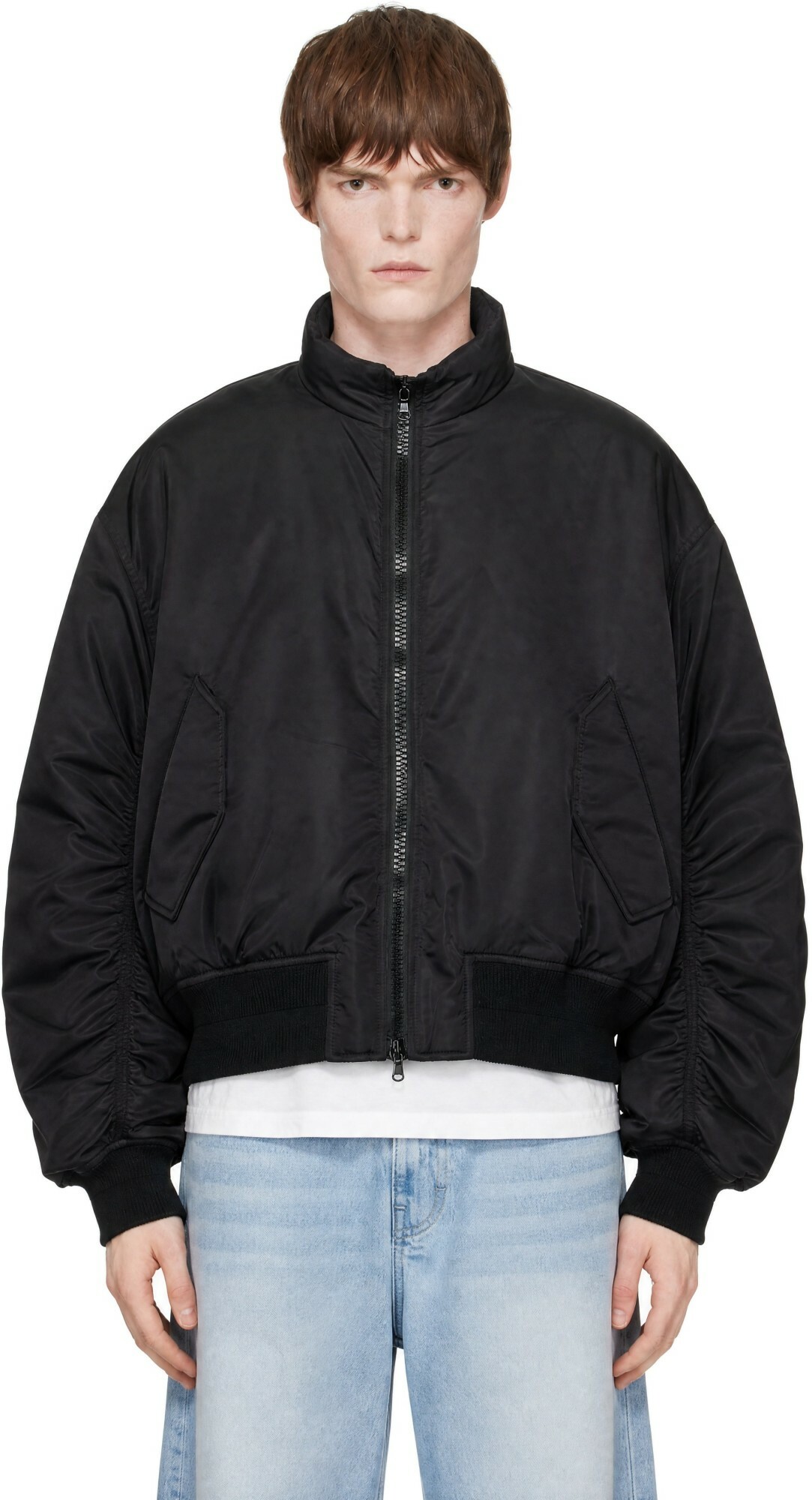 COOR Black Stand Collar Neck Down Jacket