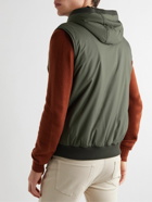 Loro Piana - Wallace Cashmere-Trimmed Padded Shell Hooded Gilet - Green