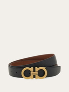 Ferragamo Mens Gancini reversible and adjustable belt in Brown
