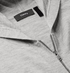 Theory - Lievos Mélange Cashmere Zip-Up Hoodie - Gray