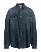 Mcqueen Mens Denim shirt in Blue
