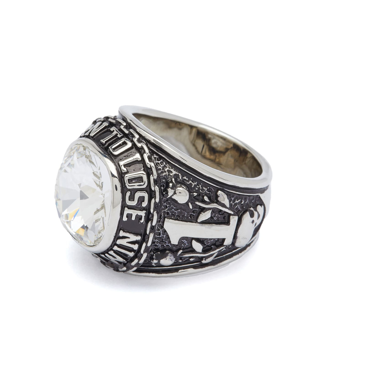 アクセサリー AMBUSH CLASS RING SILVER RED AMBUSH CLASS RING SILVER RED