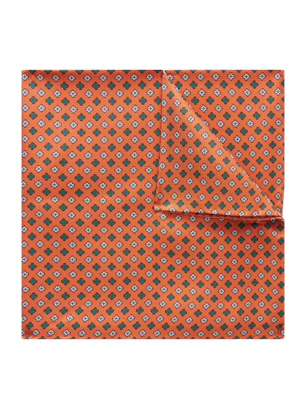 Photo: De Petrillo - Printed Silk-Twill Pocket Square