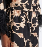 La DoubleJ Buttercup printed silk palazzo pants