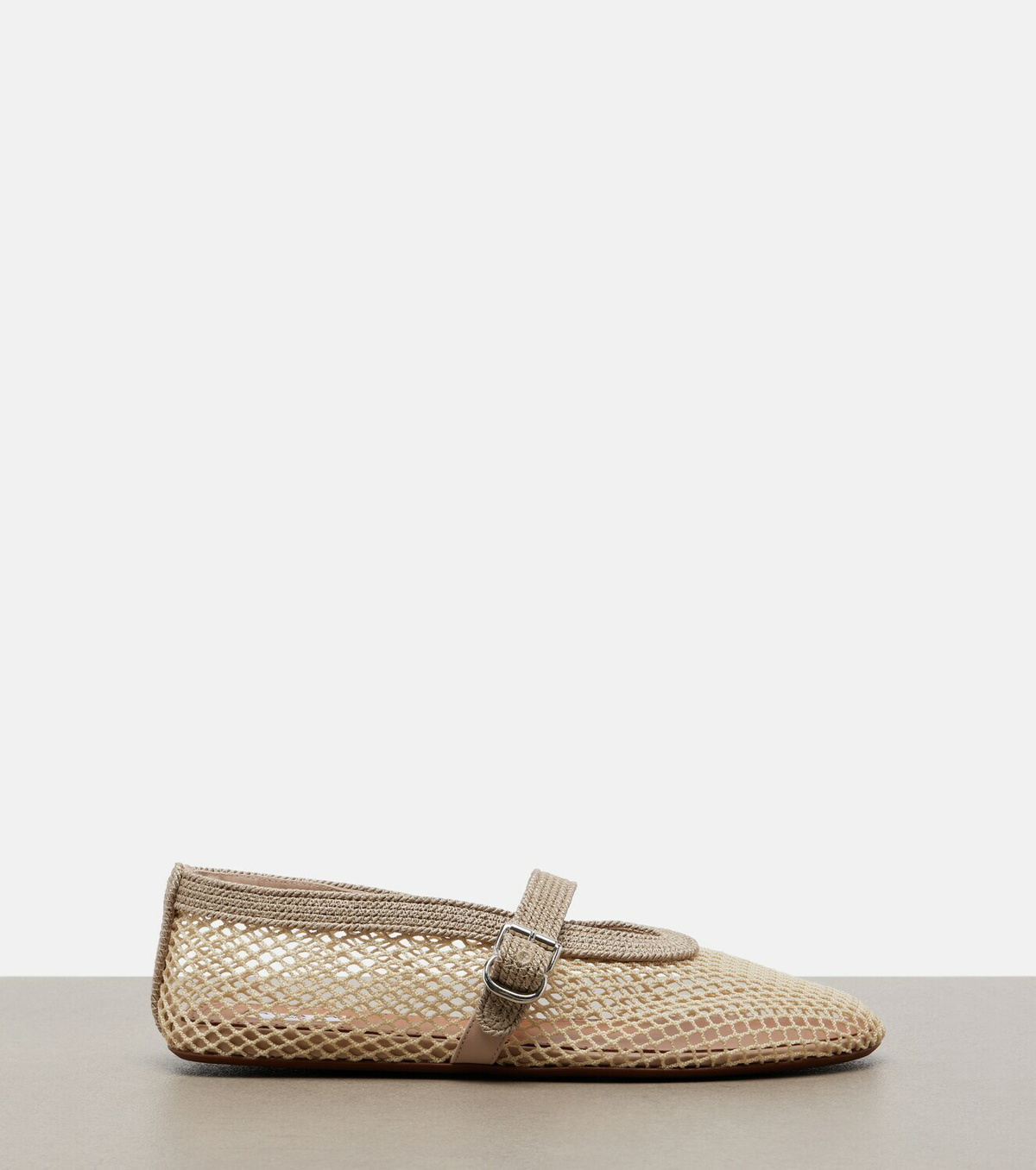 Alaïa Fishnet Mary Jane flats