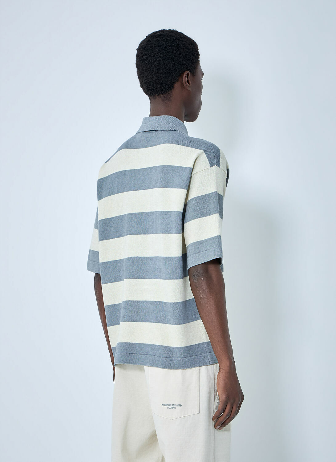Stone Island Striped Polo Shirt