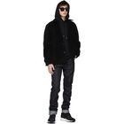 Nudie Jeans Black Recycled Fleece Sten Jacket