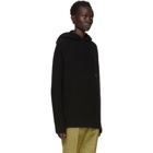 Raf Simons Black Knit Atari Hoodie