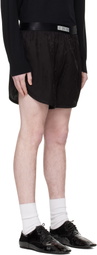 LGN Louis Gabriel Nouchi Black Jacquard Shorts