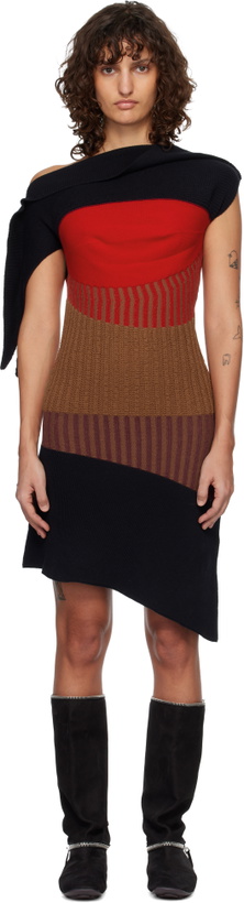 Photo: Kiko Kostadinov Multicolor Lemoyne Knitted Midi Dress