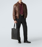 Saint Laurent Bold leather tote bag