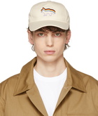 Maison Kitsuné Beige Rainbow Fox Pride Cap