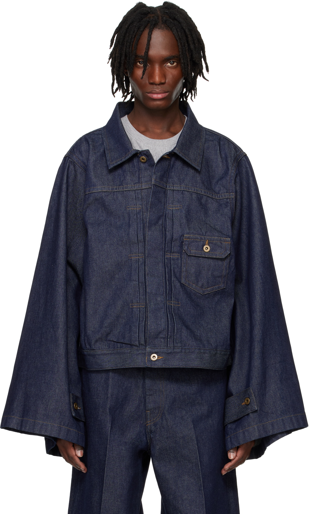 N-SLEEVE TRUCKER JACKET / BLACK – RAINMAKER KYOTO