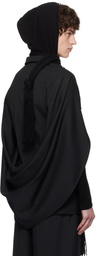 AARON ESH Black Draped Back Blazer
