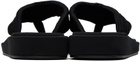 Coperni Black Quilted Flip Flops