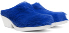 Marni Blue Calf Hair Loafers