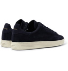 TOM FORD - Warwick Perforated Suede Sneakers - Midnight blue