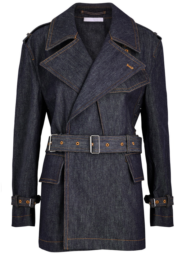 Photo: Helmut Lang Rider Belted Denim Jacket Indigo